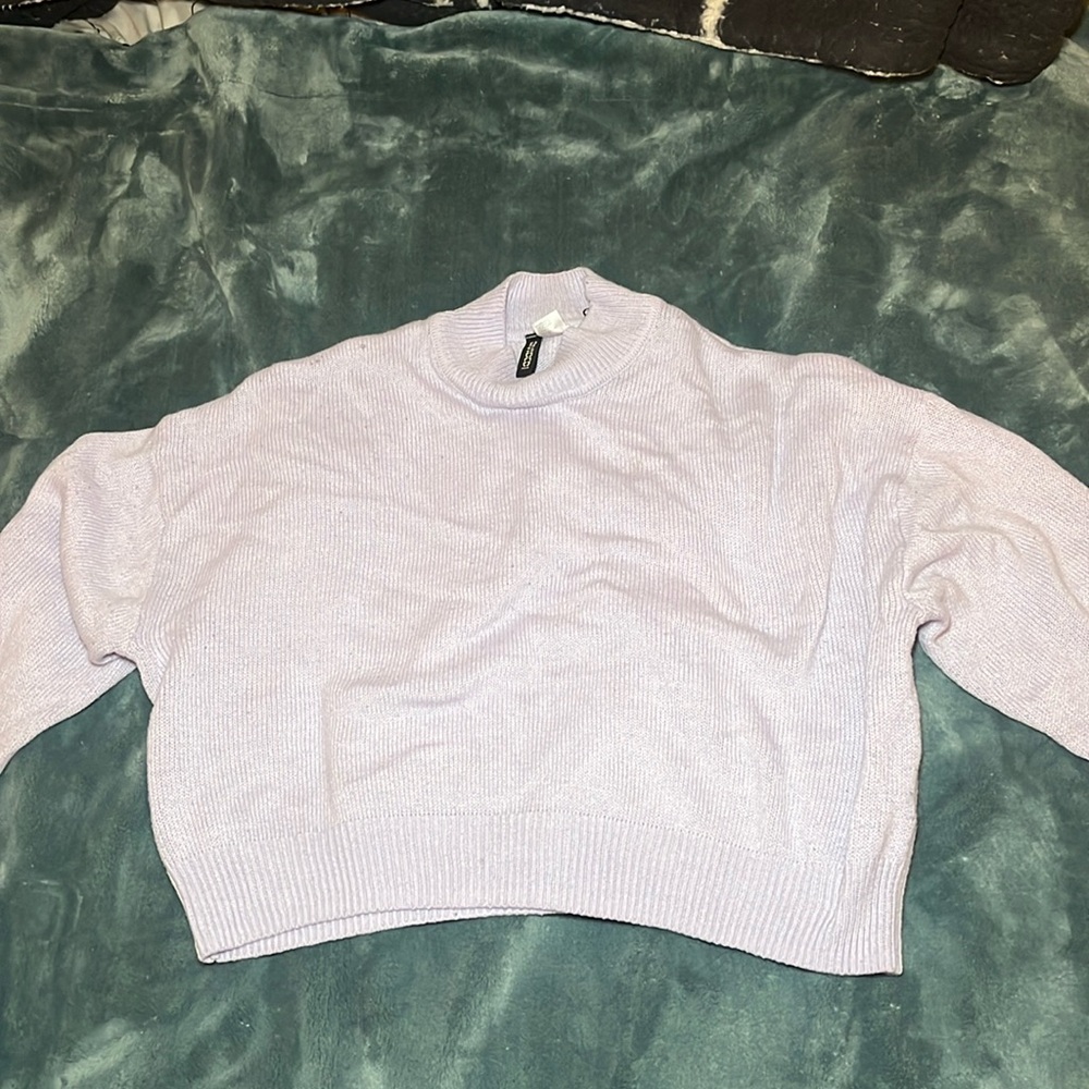 Lavender Turtleneck Sweater